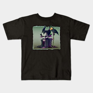 Cupcake Crossbones Maleficent Kids T-Shirt